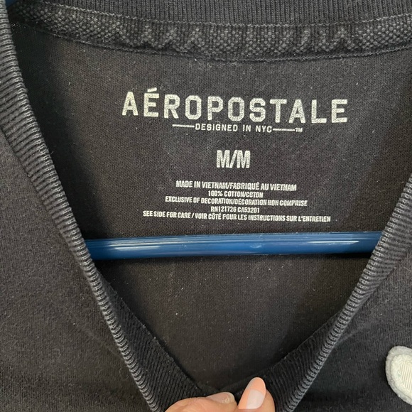 Aeropostale Y2K Men's Black Graphic Tee size m - Picture 3 of 4